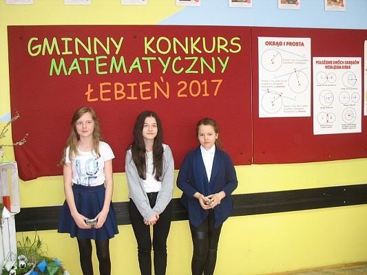 Grafika #28: GMINNY KONKURS MATEMATYCZNY DRUŻYN