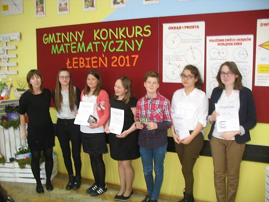 Grafika #32: GMINNY KONKURS MATEMATYCZNY DRUŻYN