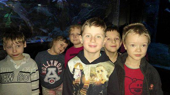 Grafika #10: Wycieczka przedszkolaków do Akwarium w Gdyni.