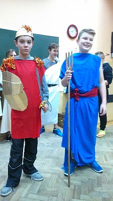 Grafika #8: Bogowie olimpijscy zawitali na lekcjach historii w naszej szkole