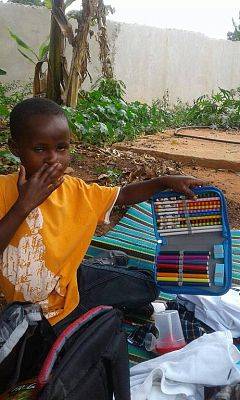 Grafika #7: Podziękowanie od Juliusa, sześcioletniego chłopca z Tanzanii.