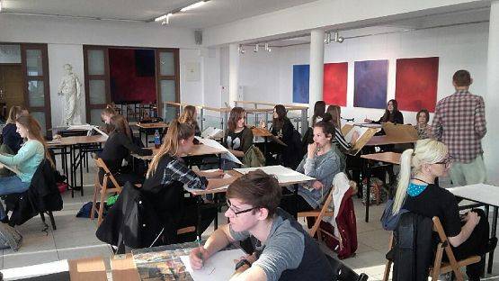 Grafika #1: Żywa lekcja plastyki w Zespole Szkół Plastycznych w Gdyni