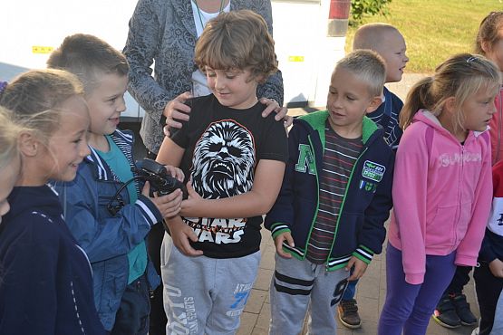 Grafika #5: Spotkanie ze strażakiem w przedszkolu.