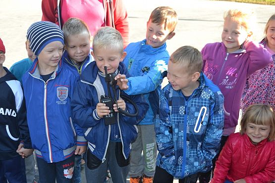 Grafika #6: Spotkanie ze strażakiem w przedszkolu.