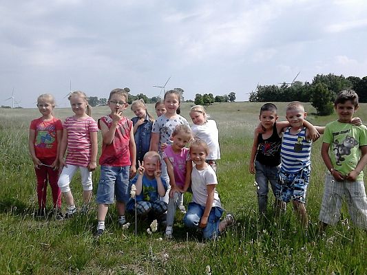 Grafika #20: Co kryje łąka? - zajęcia w klasie 1a