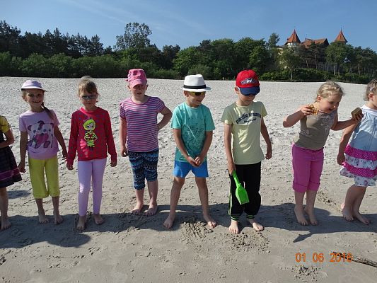 Grafika #19: Wycieczka pierwszoklasistów do Łeby z okazji Dnia Dziecka