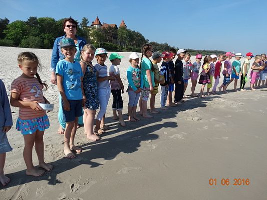 Grafika #16: Wycieczka pierwszoklasistów do Łeby z okazji Dnia Dziecka
