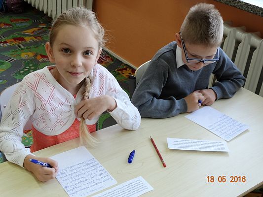 Grafika #10: SZKOLNY KONKURS KALIGRAFICZNY KLAS I-II