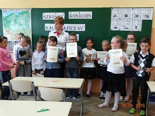 Grafika #15: SZKOLNY KONKURS KALIGRAFICZNY KLAS I-II