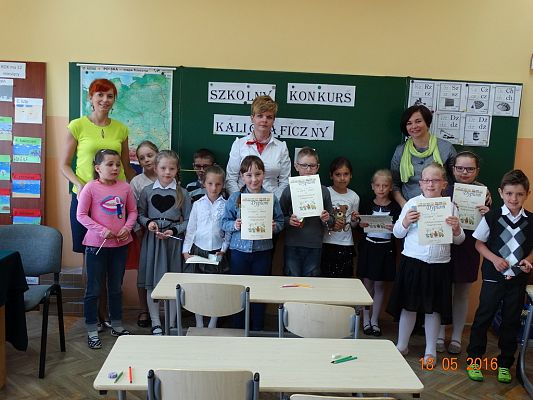 Grafika #16: SZKOLNY KONKURS KALIGRAFICZNY KLAS I-II