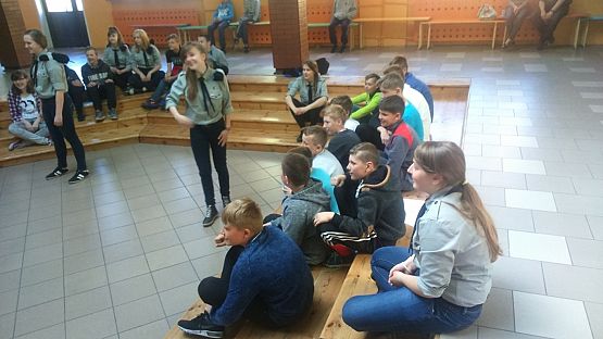 Grafika #0: Harcerze z wizytą w Zespole Szkół w Nowej Wsi Lęborskiej