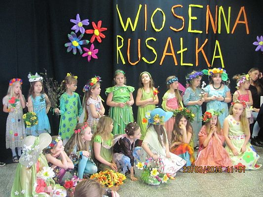 Grafika #27: Klasy I-III pożegnały zimę i powitały WIOSNĘ!!!