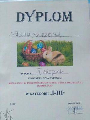 Grafika #2: Sukces uczennicy klasy II Szkoły Podstawowej