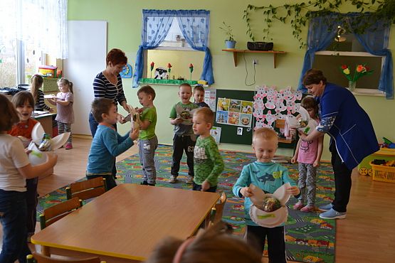 Grafika #3: "Zajączek" w przedszkolu