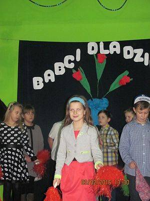 Grafika #5: Dzień Babci i Dziadka w Świetlicy wiejskiej w Łebieniu