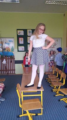 Grafika #9: Pokaz mody w klasie III SP