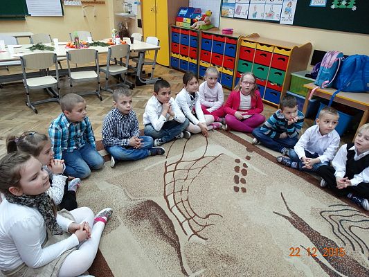 Grafika #0: Mikołaj u pierwszaków