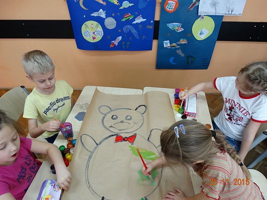 Grafika #17: Światowy Dzień Pluszowego Misia w kl. Ia