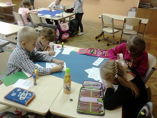 Grafika #2: Uczymy się współpracy przy wspólnym projekcie - klasa 1a SP