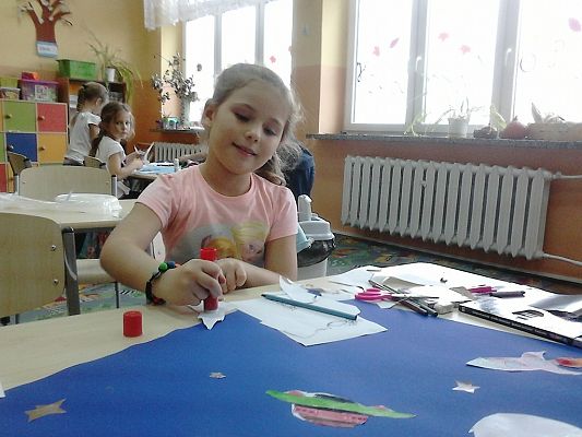 Grafika #7: Uczymy się współpracy przy wspólnym projekcie - klasa 1a SP