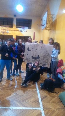 Grafika #6: NASI DZIELNI HARCERZE Z 17 ŁEBIEŃSKIEJ DRUŻYNY BAŻYNOWY BÓR UCZESTNIKAMI JESIENNEJ GRY POLOWEJ 2015