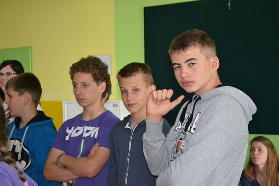 Grafika #1: Uczniowie klasy VI Szkoły Podstawowej w Garczegorzu w naszej szkole