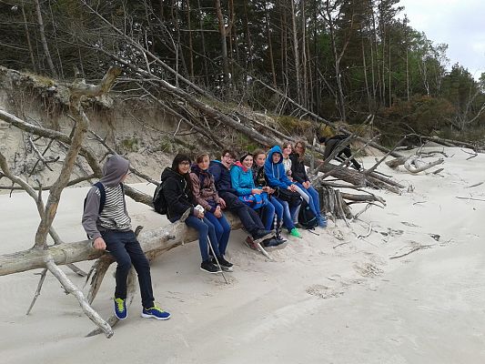 Grafika #0: Wycieczka harcerzy.