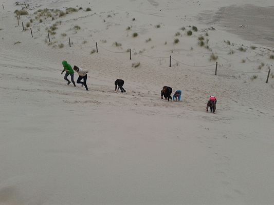 Grafika #8: Wycieczka harcerzy.