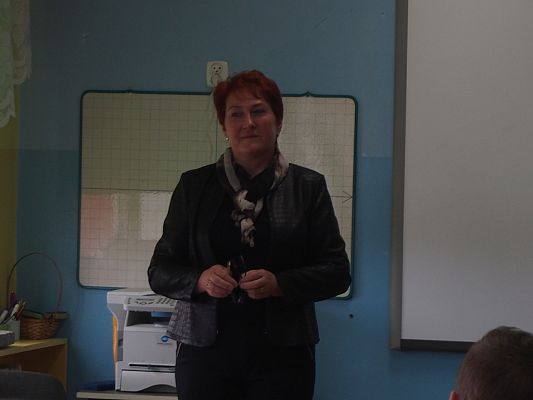 Grafika #2: Lekcja Wos -u z radną, Panią Henryką Gabryelską