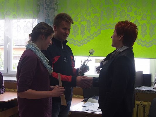 Grafika #4: Lekcja Wos -u z radną, Panią Henryką Gabryelską