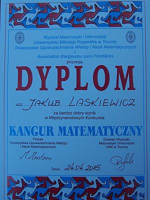 Grafika #6: Uroczyste podsumowanie konkursu "Kangur"