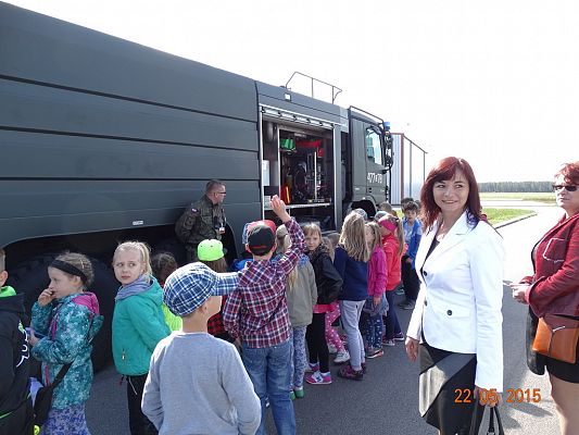 Grafika #11: Wycieczka klasy II i III do Jednostki Wojskowej do Siemirowic