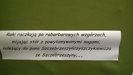 Grafika #1: Konkurs recytatorski Poetyckie łamańce językowe