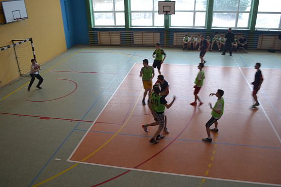 Grafika #3: Gminne zawody w piłce ręcznej chłopców.