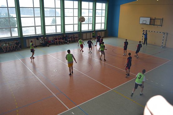 Grafika #4: Gminne zawody w piłce ręcznej chłopców.