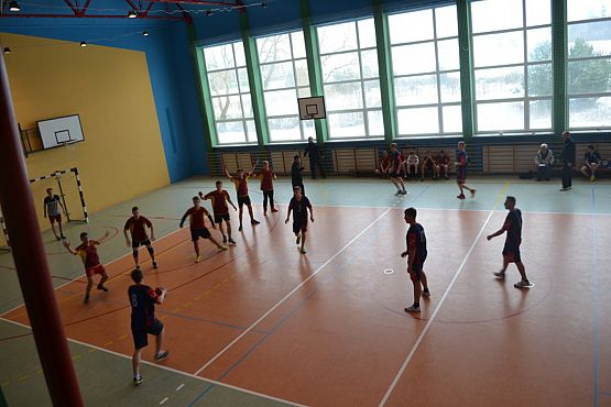 Grafika #7: Gminne zawody w piłce ręcznej chłopców.