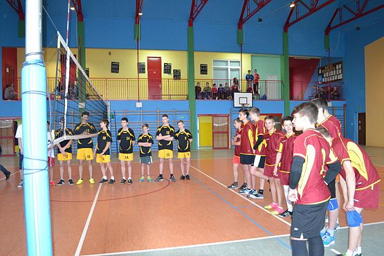 Grafika #1: Gminne zawody w Piłce Siatkowej Chłopców.