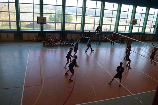 Grafika #9: Gminne zawody w Piłce Siatkowej Chłopców.