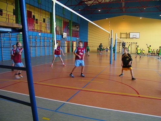 Grafika #9: Gminne zawody w mini piłce siatkowej chłopców.