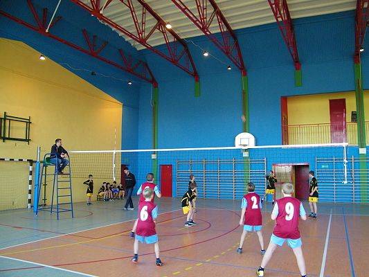 Grafika #19: Gminne zawody w mini piłce siatkowej chłopców.