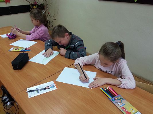 Grafika #20: Pierwsze zajęcia w ramach projektu " Nauka z przyjemnością"