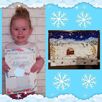 Grafika #9: Konkurs Plastyczny z cyklu cztery pory roku “Zima.