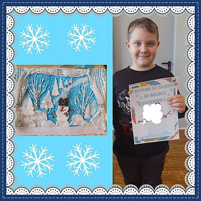 Grafika #7: Konkurs Plastyczny z cyklu cztery pory roku “Zima.