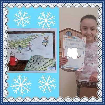 Grafika #8: Konkurs Plastyczny z cyklu cztery pory roku “Zima.