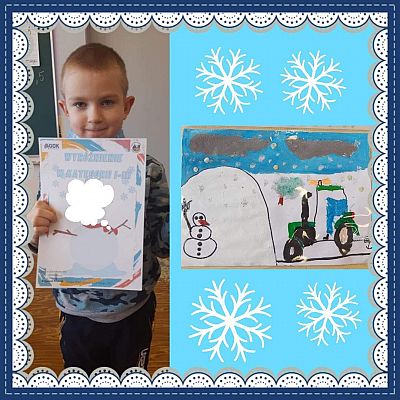 Grafika #3: Konkurs Plastyczny z cyklu cztery pory roku “Zima.